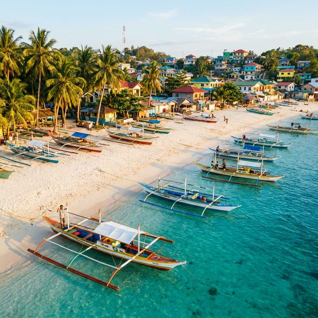 Clean Philippine coastal community